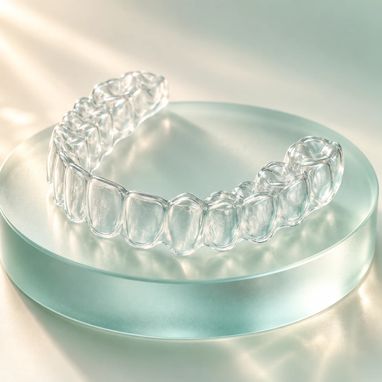 Conceptual illustration of a transparent aligner